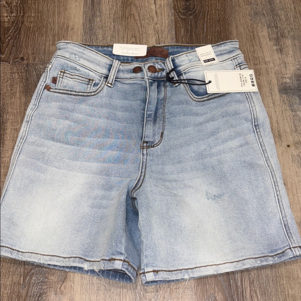 Judy Blue Sky Blue High Waist Denim Shorts